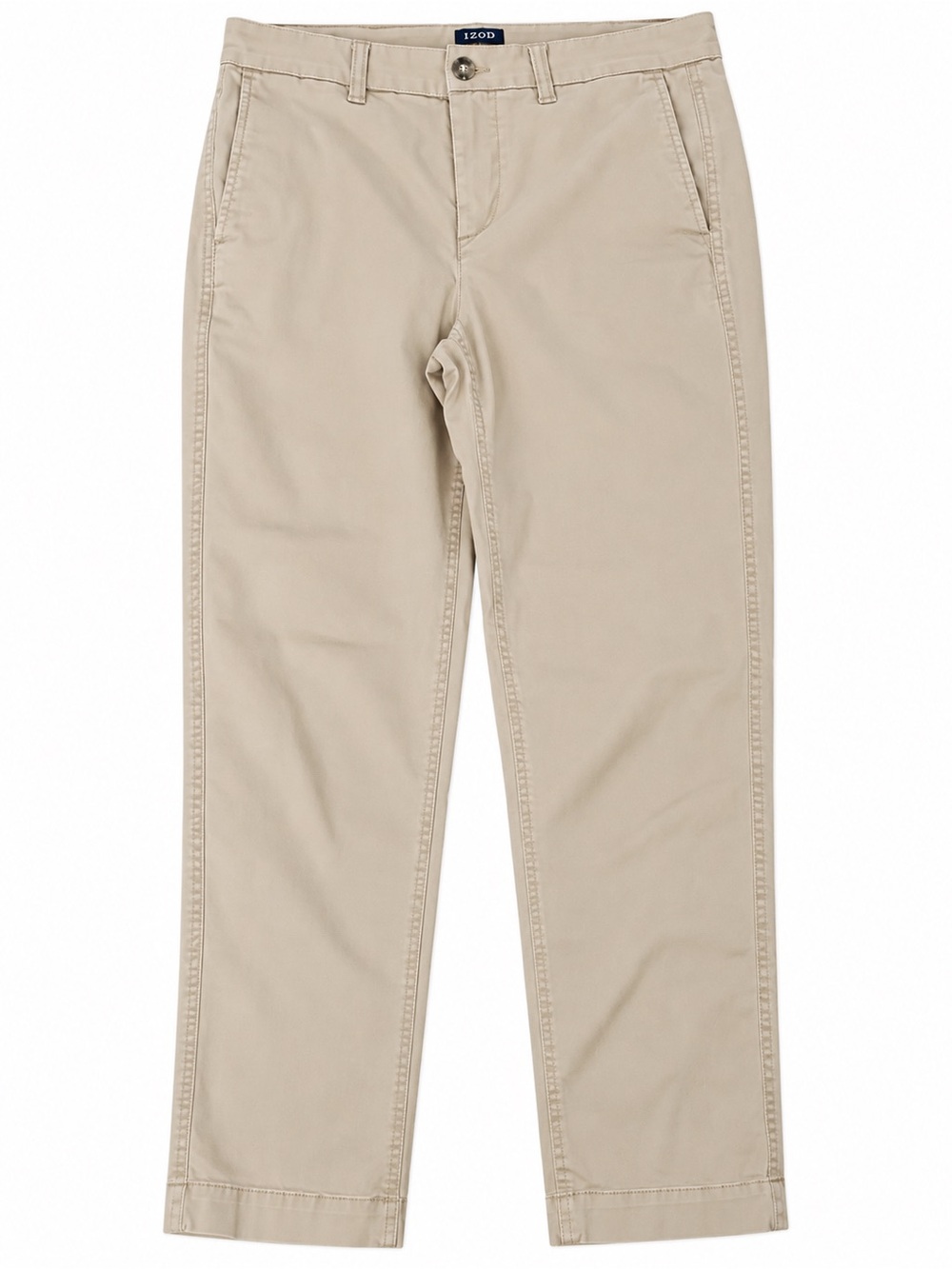 J.Crew High Rise Girlfriend Chino Pants Sz 2 Khaki Beige Cropped Straight Leg